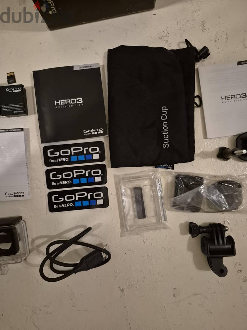 GoPro Hero 3 White Edition Bundle - Complete Kit for Sale 3