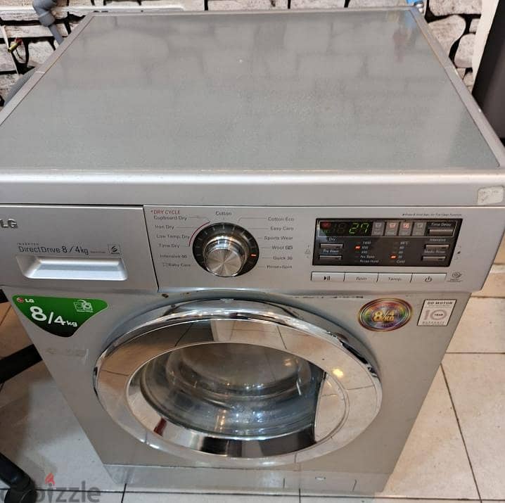 LG 8KG Washer 4KG Drayer Very Good Machine With Warranty 75BD 1