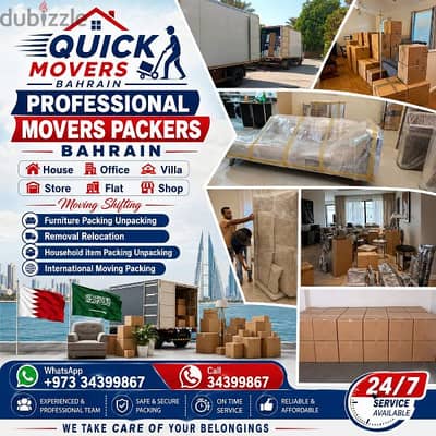 House Moving Service Bahrain to Saudia MOB: 34399867 Mover and Packer