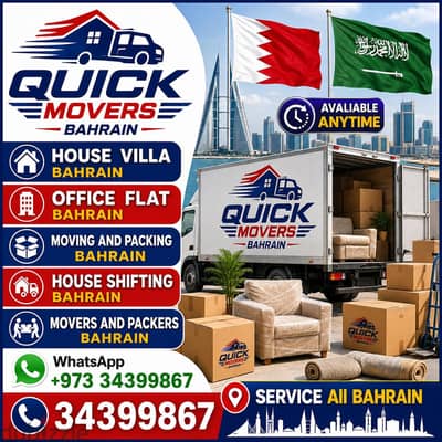 Quick Movers Packers Bahrain to Saudia MOB 34399867 Furniture Shifting