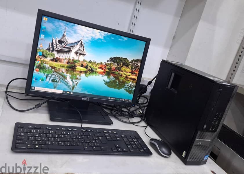 Lowest Price Offer DELL Core i5 Computer Full Set + DELL Wide Monitor 3