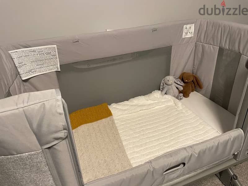 Original Chicco Next2Me Forever 3-in-1 Co-Sleeping Cot / Crib – Grey 1