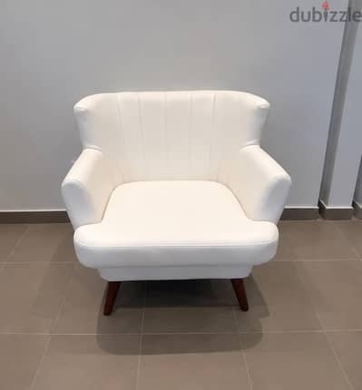 Modern leather Accent Chair