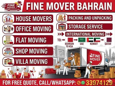 Bahrain Movers and Packers house villa flat office shifting