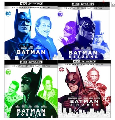 Batman 1-4 - 4K Collection (4K Ultra HD, Blu-rays, Digital) (Like New)