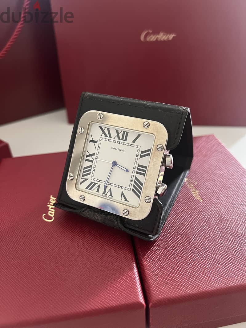 Cartier Santos Travel Alarm Clock – Ref. 2750 2