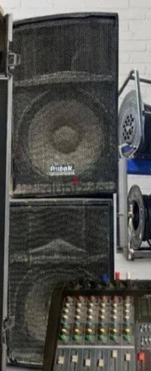 fidek 15inchs speakers pair