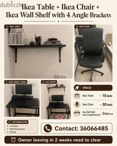 Bedroom and Office Furniture - Owner leaving in 2 weeks, need to clear