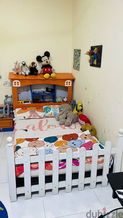 bed kids study table