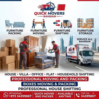 House Mover & Packer CALL: 34399867. Boxes Packing & Moving & Shifting