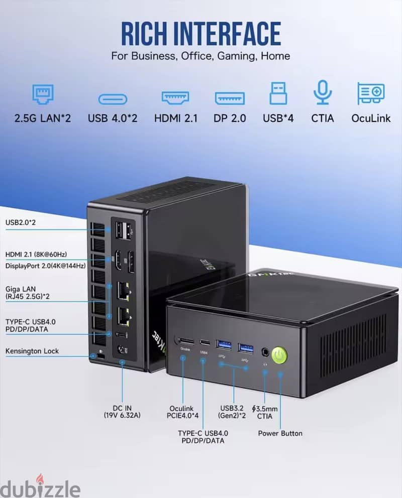 GMKTec K8 Plus Powerful Mini PC 32GB RAM 3 TB SSD - 270 BHD 1