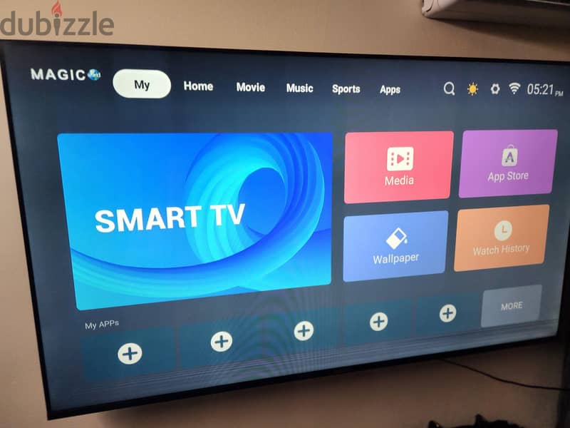 mega brand 57 inches smart tv 4k 1