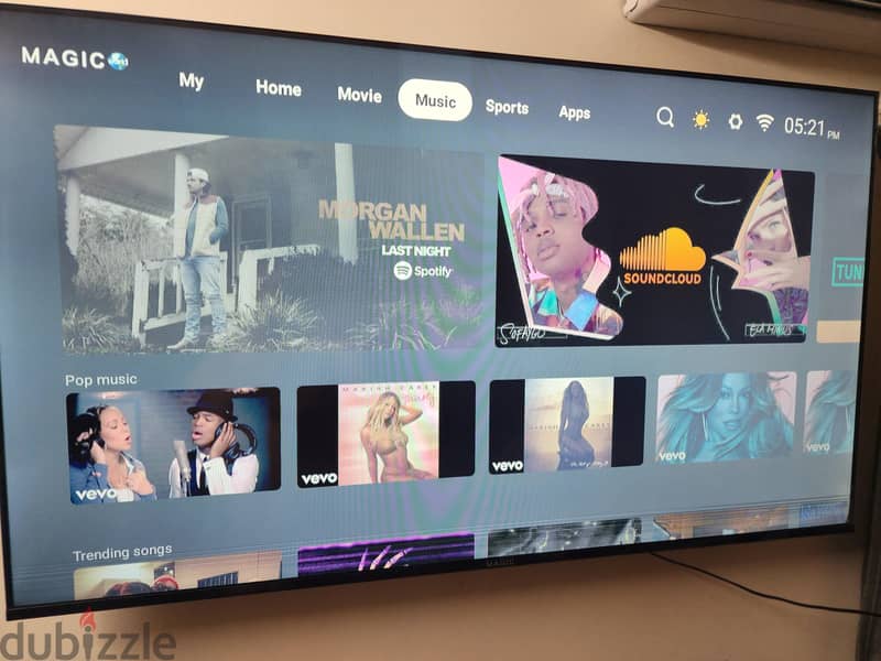 mega brand 57 inches smart tv 4k 4