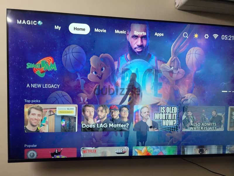 mega brand 57 inches smart tv 4k 9