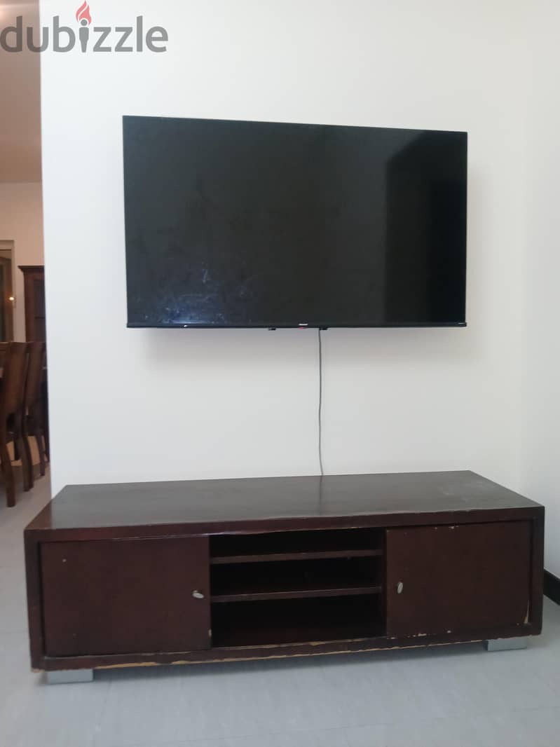 WOODEN TV TABLE FOR SALE 3