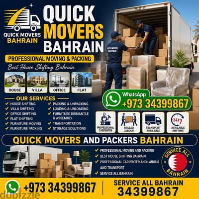 Professional Movers & Packers in Bahrain 34399867 Villa Moving Packing
