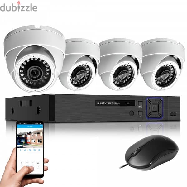 New UNV CCTV Full Kit System 4 Channel DVR + 4 Cameras + 20MTR 4 Cable 2