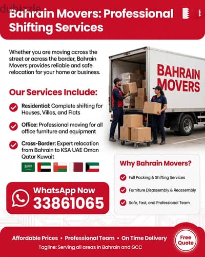 Best House Movers in Bahrain