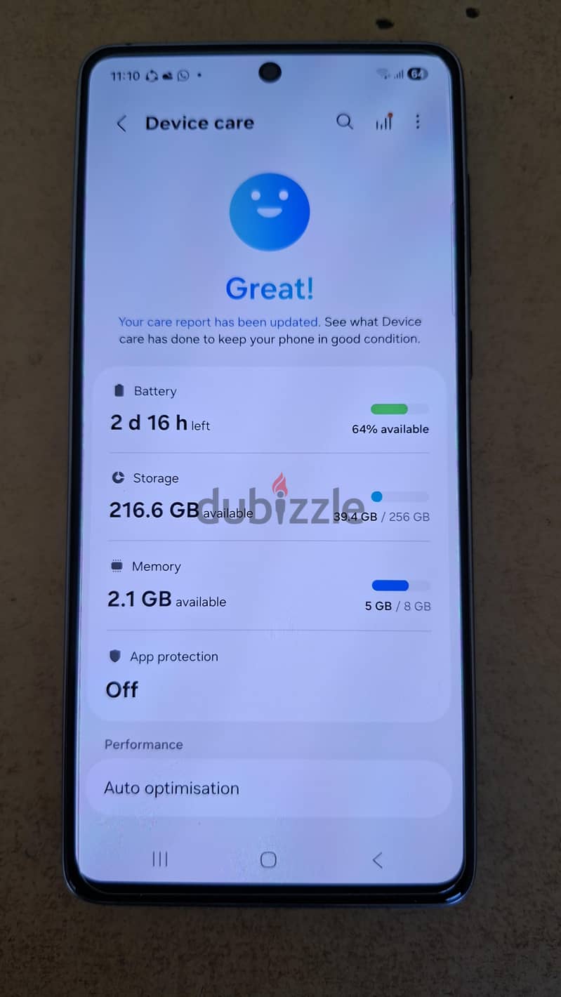 Samsung  galxy A73 5G GB256 8+6 ARM 2