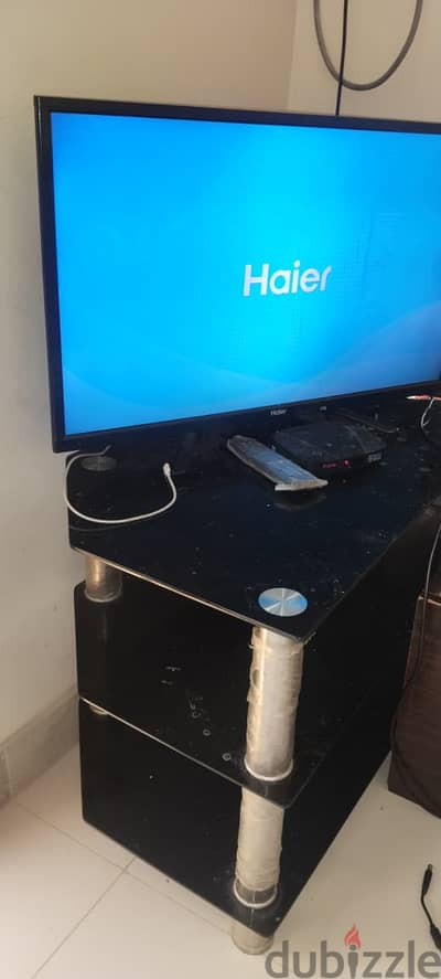 TV,Airetl set of bo,Remote, Dish(Big),TV stand
