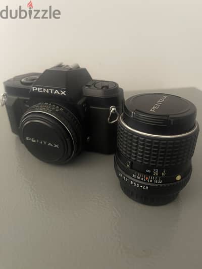 Pentax P30n + 40mm F2.8 Pancake + 100m F2.8 Pentax K lenses