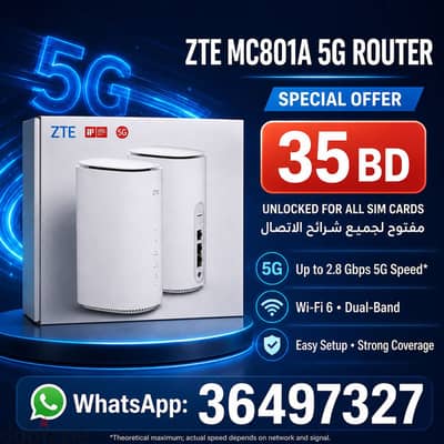 5G Zte unlock for all simcard for sale