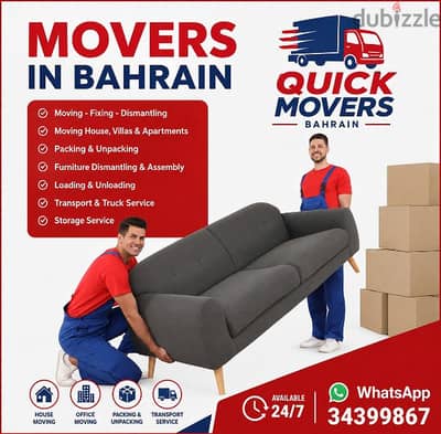 Company Movers in Bahrain 34399867 Household items Packing & Unpacking