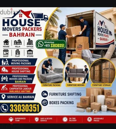 Movers packers Bahrain Villa Apartment Flat store Relocation etc