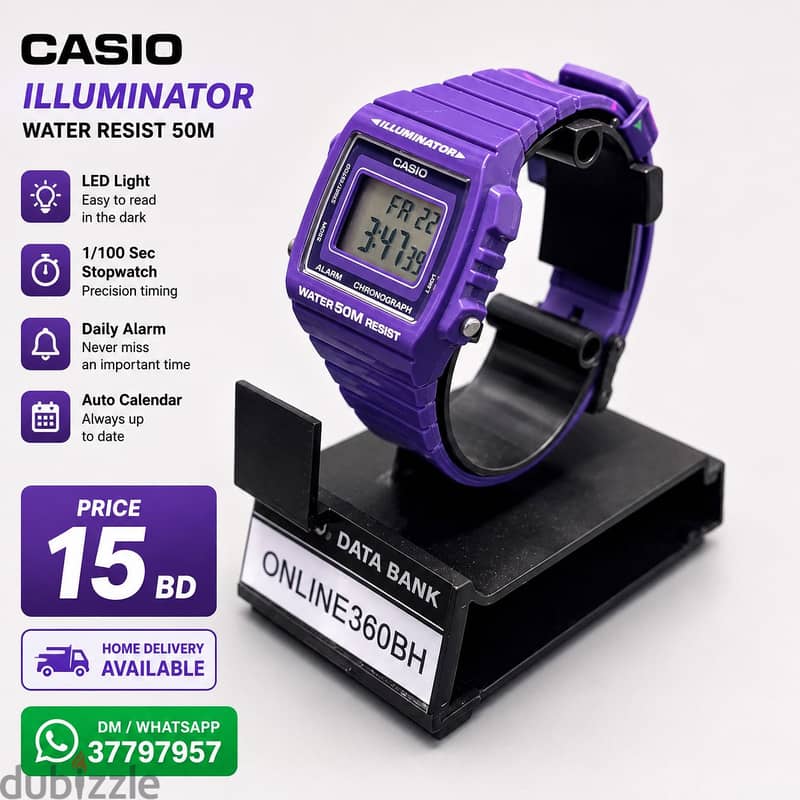Casio W-215H-6AVEF – Original, Good Condition 1