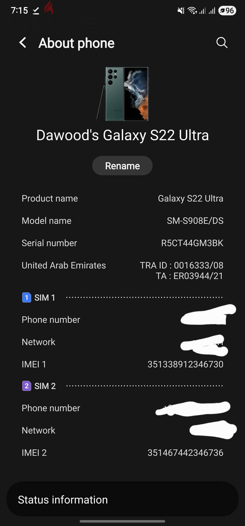 Samsung S22 Ultra 1