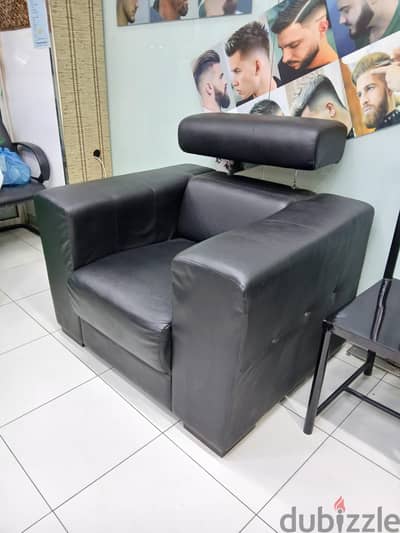 black leather armchair Excellent condition