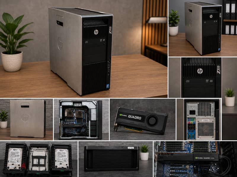 HP Workstation Intel Dual Xeon 128GB RAM 2.5TB NVIDIA 4GB 142 BD Only 2