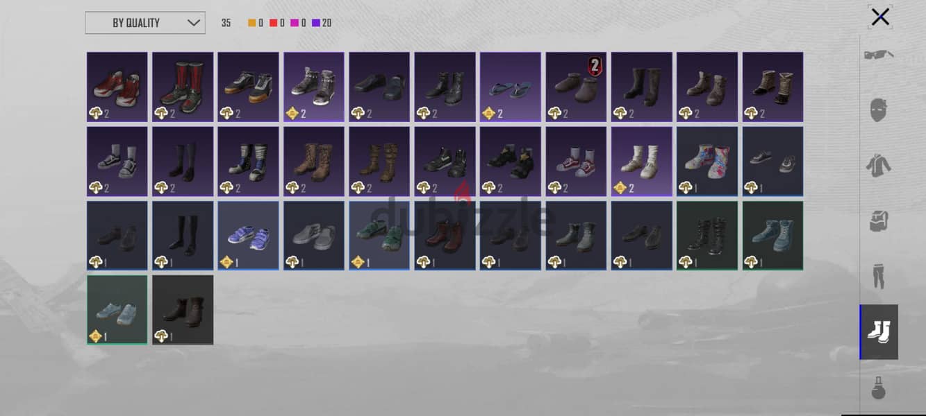 PUBG id collection level 59 glacier level 5 another main guns 4 5 19