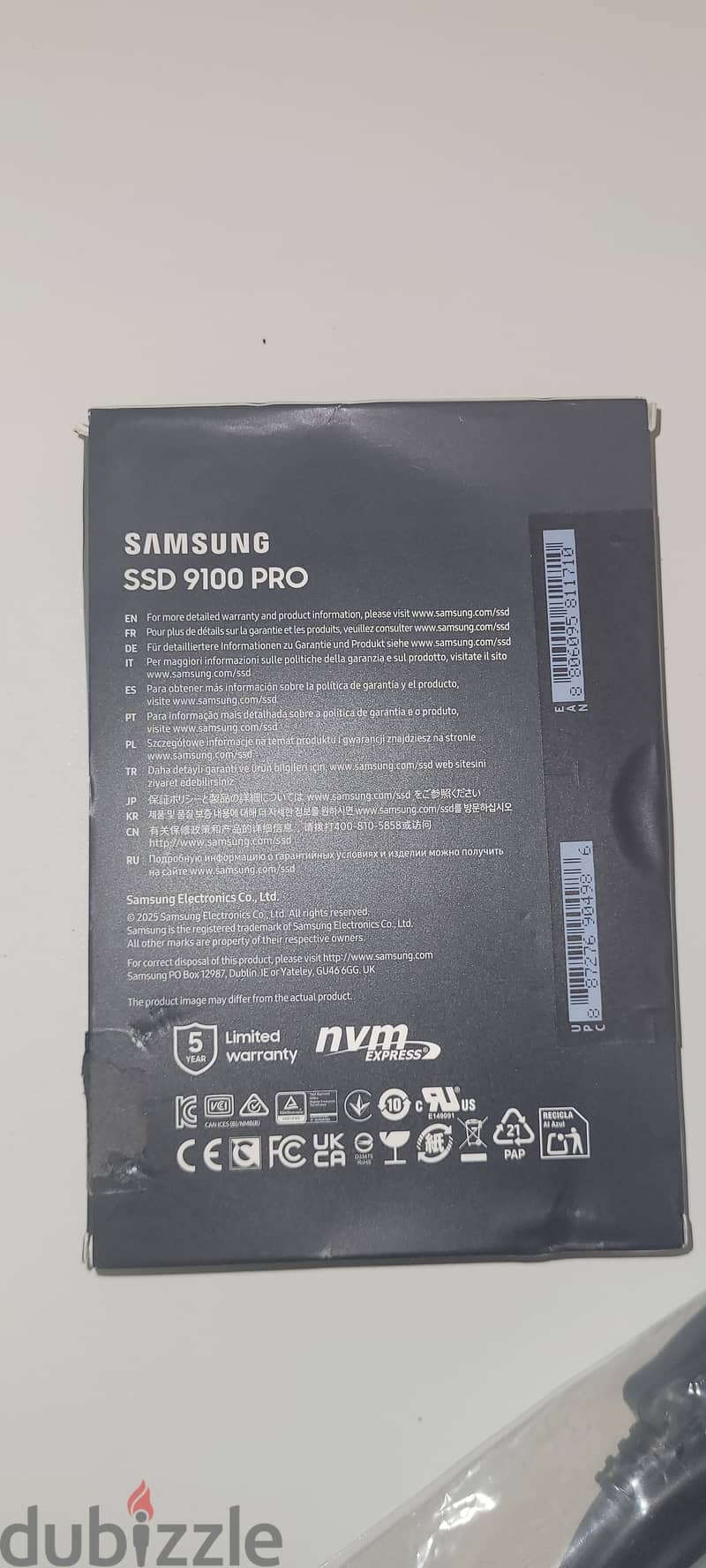 Samsung 9100 PRO PCIe 5.0 NVMe M. 2 SSD 2TB - Open Box 1