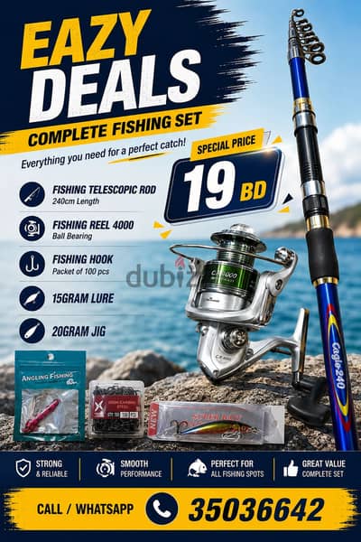 Fishing set new 19 bd