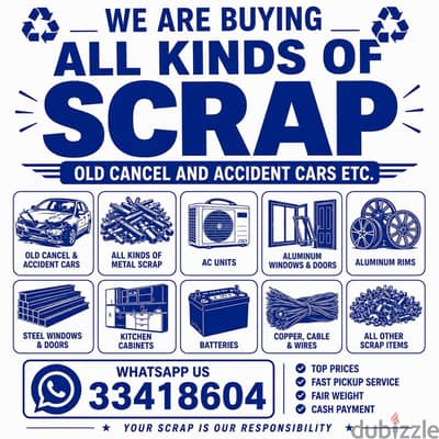 we are buying all kinds of Scrap