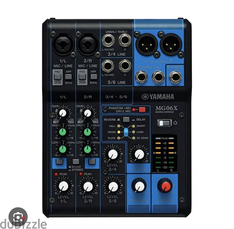 Yamaha Mg06x Sound Table 06 Channels With Source 1