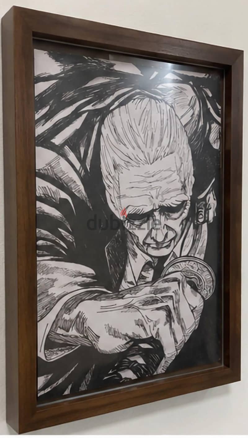 Original Hand-Drawn Takamura – Sakamoto Days | Framed Artwork 1