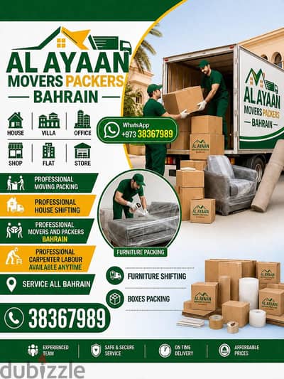 Movers packers Bahrain Villa Apartment Flat store Relocation etc