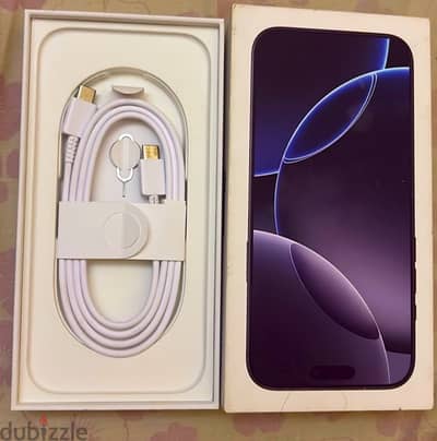 Apple iPhone 16 Pro Max 256GB color black 97% Bettery Health With Box