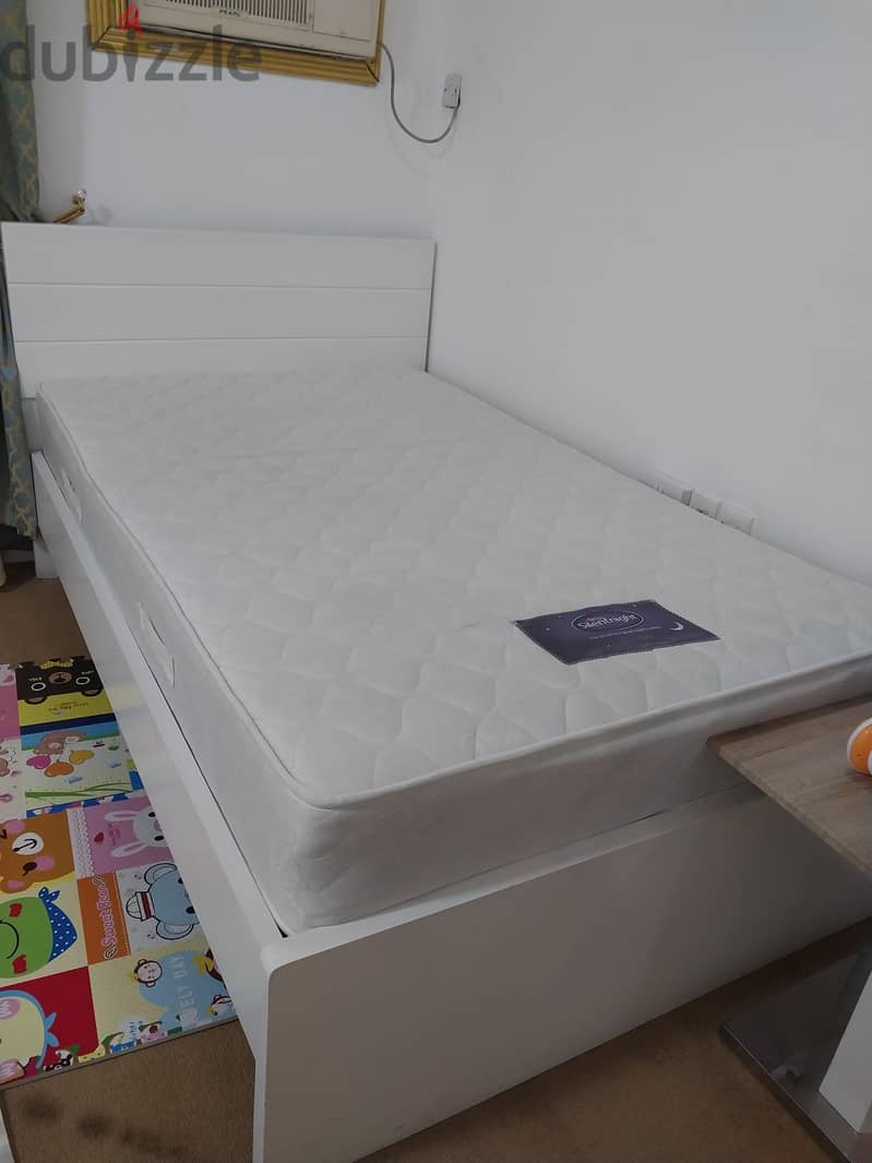 ikea bed with matters 2