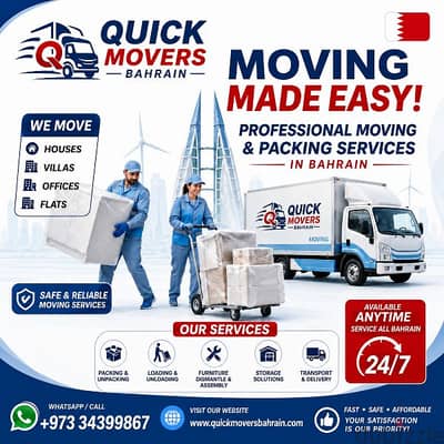 House Shifting Furniture Pack Home Villa Flat Quick Movers and Packers