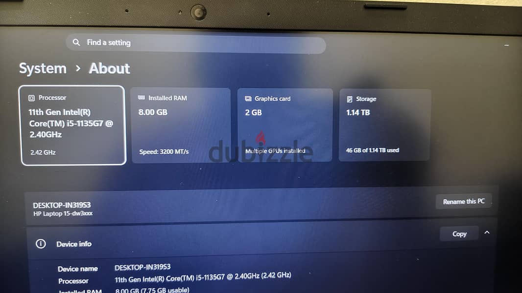 Hp i5 11th gen in good condition for sale 2