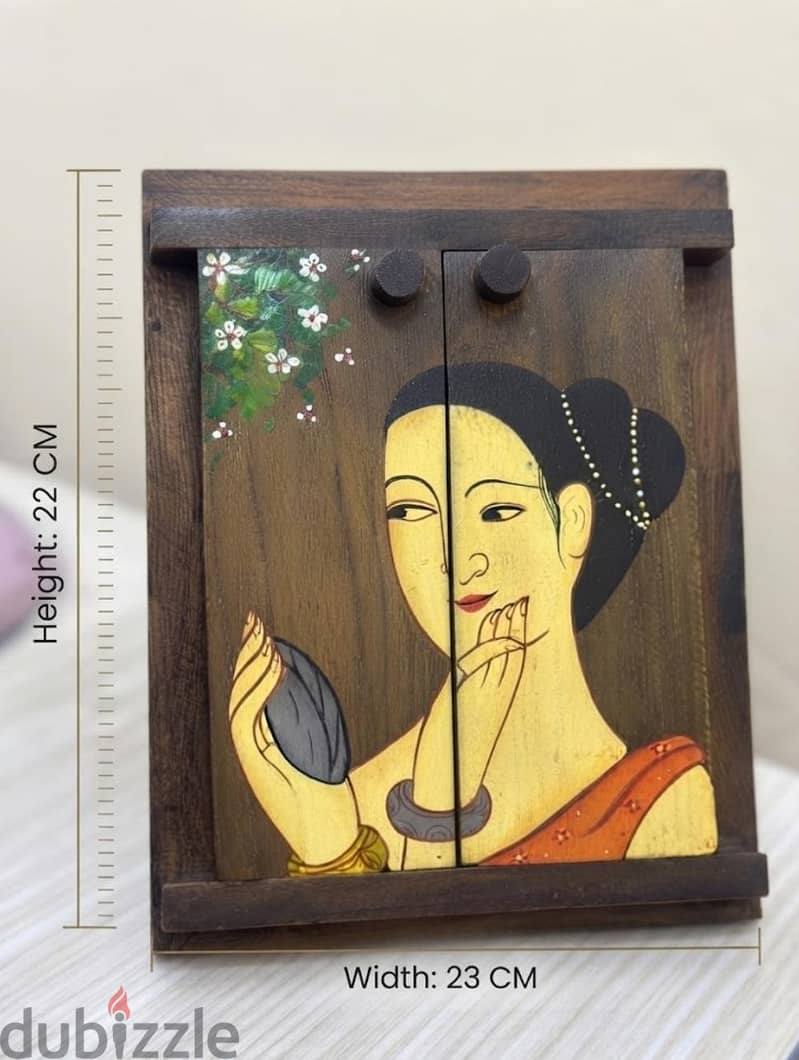 Vintage Wooden Mirror 3