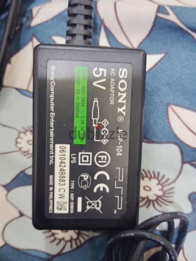 شاحن محول تيار متردد الأجهزة Sony PSP 1000/2000/3000 أسود / أصفر Slim