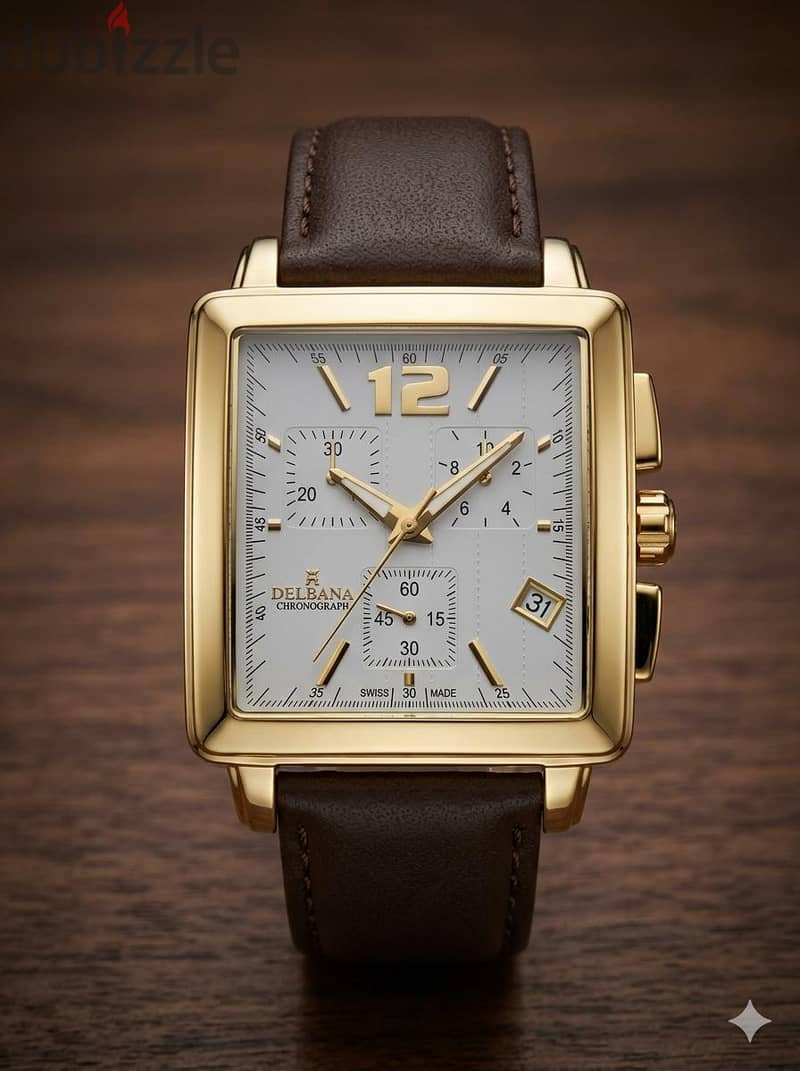 DELBANA SWISS Made gold plated 5