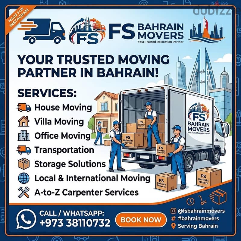 FS BAHRAIN MOVERS -House Villa & Office Relocation Services in Bahrain 2