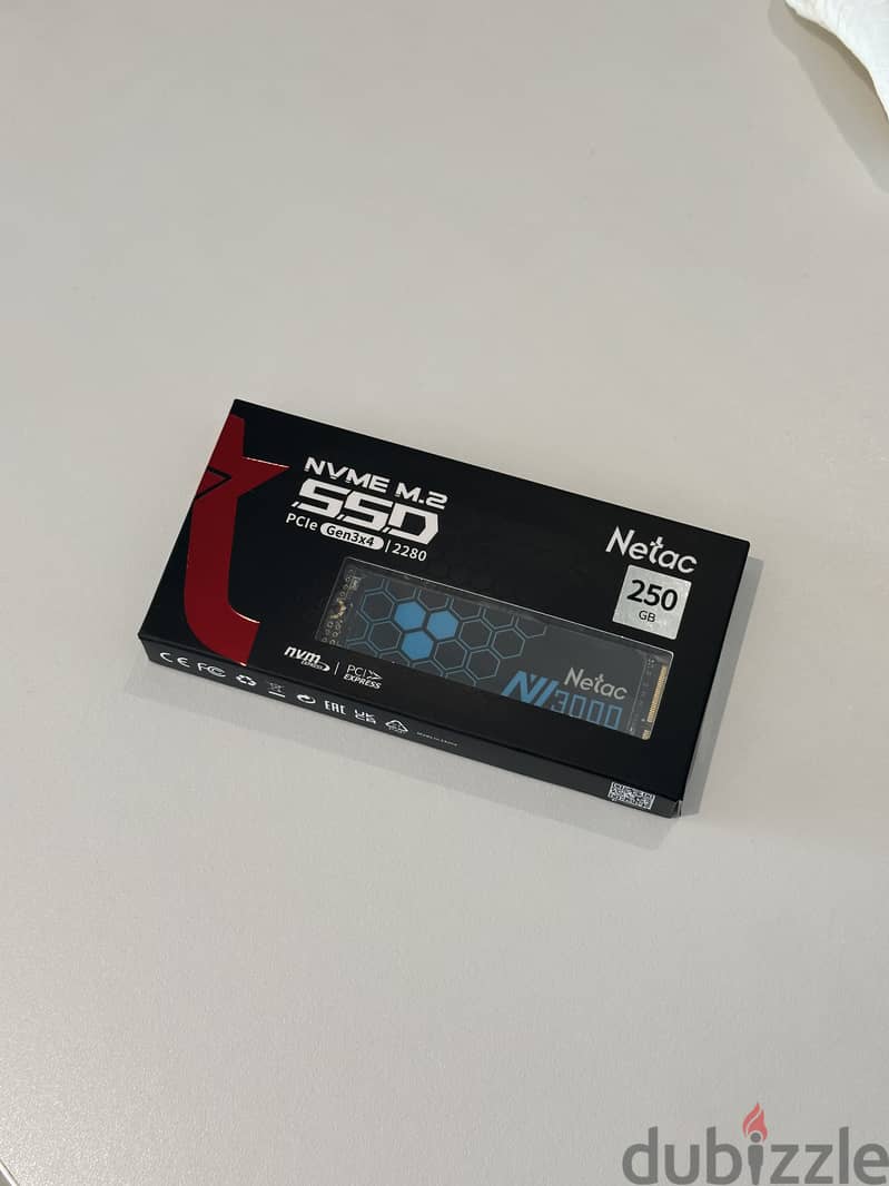 Netac NV3000 250GB NVMe M. 2 SSD – Brand New 1