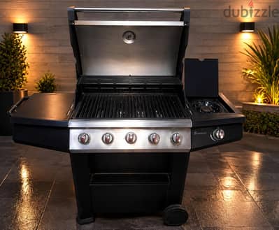 BBQ gas system 5 burner with touch stove
