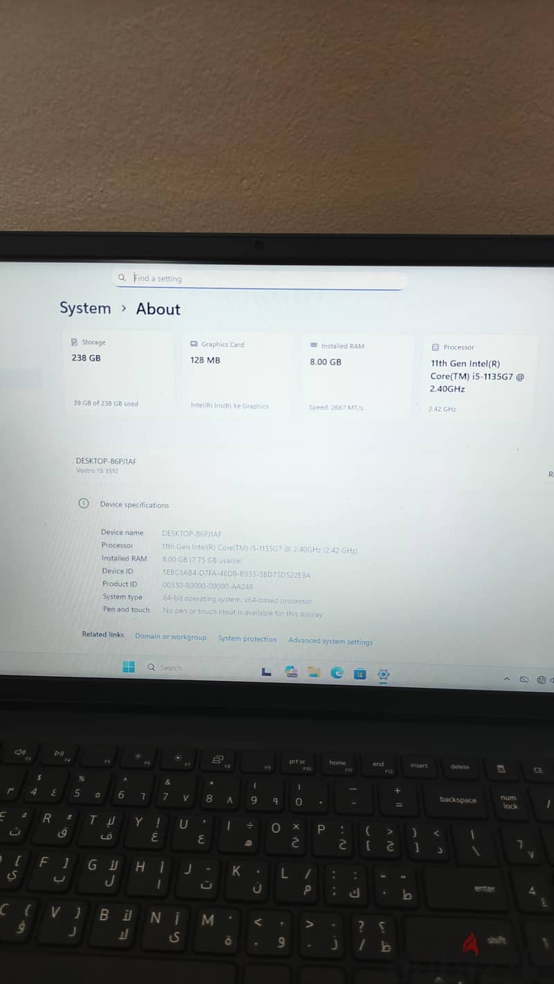 Dell i5 11th gen in good condition for sale 2